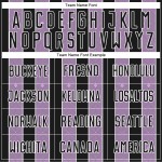 Line Pinstripe Jersey Purple-White Light Black Sports Soccer Sublimation Uniform Custom