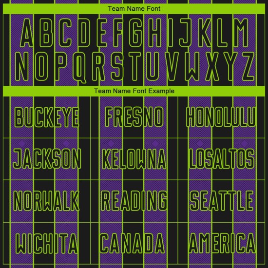 Pinstripe Custom Uniform Green Soccer Sublimation Jersey Black Line Purple-Neon Sports